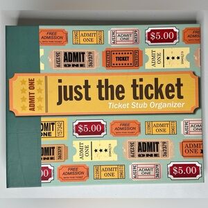 Just the Ticket: Ticket Stub Organizer (Hardback or Cased Book) Scrapbook